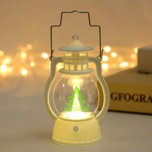 Christmas decoration lantern hand-held Santa Claus night lantern LED small lamp plastic lantern - Image 6