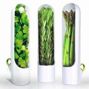 XJH Freshness Preservation Pod Cilantro Container Mini Herb Saver For Refrigerator Use - Image 1
