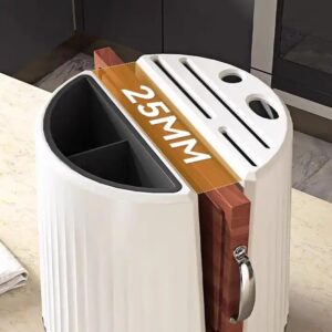 Wannuo Rotatable Kitchen Knife Holder Kitchen Spoon and Chopsticks Holder Kitchen Knives & Accessories - Image 7