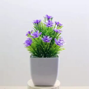 Plant rose bonsai desktop decoration plastic artificial green potted plant decoration wholesale - Image 4