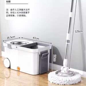 Wholesale of luxury mop buckets with wheels for simple floor cleaning by manufacturers labor-saving rotating mop kits - Image 7