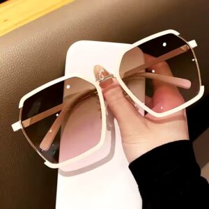 New design luxury sunglasses for women half frame trendy shades sunglasses high quality wholesale glasses - Image 6