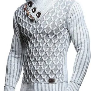 Autumn Winter Hot Selling 2024 Men Clothing Plus Size Turtleneck Long Sleeve Knitted Pullovers Soft Warm Basic Sweater - Image 3