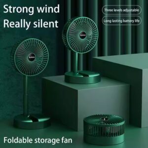 Mini USB Fan Portable Desktop Office Household Foldable Telescopic Fan - Image 6