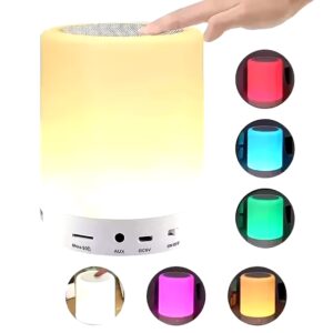 Portable Bluetooth Speaker Wireless Mini Player Touch Pat Light LED Night Light Bedside Table Lamp of Better Sleeps for Kid Gift - Image 3
