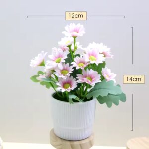 Cross-border simulation Daisy potted plant decorative ornaments desktop dining table green plants bonsai decorative flowers - Image 4