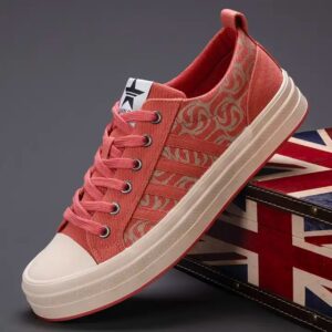 Men rubber fashion brand walking sports sneakers chaussures trendy canvas shoes - Image 1