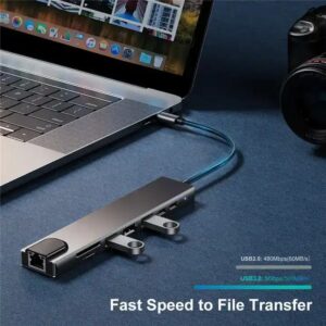 multi-functional 8 in 1 Usb 3.1 type c hub multi function adapter For MacBook Pro Laptop Expansion Dock Computer Accessories - Image 5