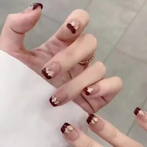 24 pcs nail art tips wholesale press on nails en gros false fake nails with glue - Image 7