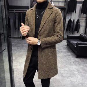 Autumn Winter Men Clothing Slim Fit Casual Thick Warm Plus Size Trench Coats Long Jackets - Image 5