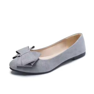 Cheap Wholesale Ladies Fashion Flat Shoes Bowknot Ballet Flats Dress Shoes Comfortable PU Leather Slip on Shoes for Women - Image 7
