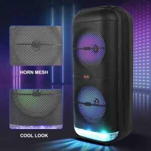 Sing-E ZQS6227 Portable Blue Tooth Wireless Speaker Dual 6-Inch Subwoofer Long Battery Life Outdoor Parties Mini FM USB AUX - Image 5