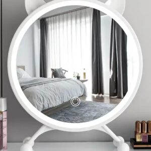INS Desktop Mirror Kitty Design Rotating Metal Makeup Mirror - Image 5