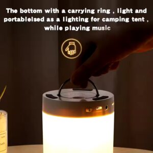 Portable Bluetooth Speaker Wireless Mini Player Touch Pat Light LED Night Light Bedside Table Lamp of Better Sleeps for Kid Gift - Image 4