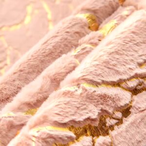 Rectangle Non-slip Rug bedroom soft Floor Carpets Living Room Sofas fur metallic rug - Image 3