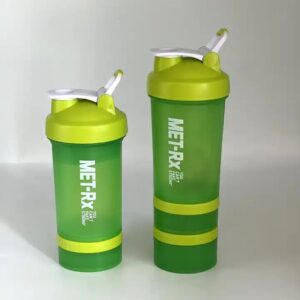Shaker Bottle Workout Gym BPA Free Protein Shaker Bottle with Powder Storage Pill Organizer - Image 7