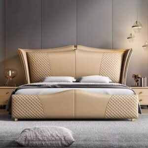 Luxury Modern Queen Size Bedroom Furniture Set Fully Assembled Adjustable Wooden Bed Morden Lingua Italiana Bedroom Furniture - Image 1