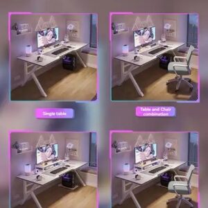 Cheap Modern Simple Gaming Table And Chair Set With Shelf For Home Computer Gaming Desk Standing Room Decoration - Image 7