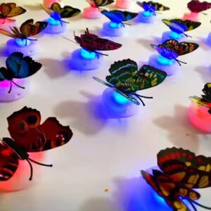 Birthday Gift Self-adhesive Colorful Kids Children Bedroom Night Lights Butterfly Night Light Butterfly Led Lamp - Image 5