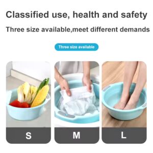 HOT Household wash basin thickened adult plastic pp tpr laundry two-ear baby foot Kitchen bath basin - Image 7