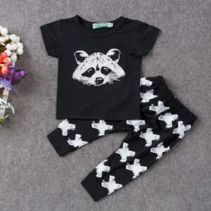 Newborn Baby Wear Boy T Shirt+Pants Summer Clothing Sets - Image 3
