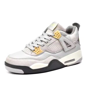 Outdoor Sport Trainers for Men Leather Upper and Mesh Insole Jogging Sneakers for Spring - Image 6