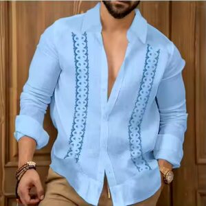 Men's Vintage Plaid Shirt Fashionable Casual Stand Collar Short Sleeves Customisable Breathable Autumn Season - Image 3