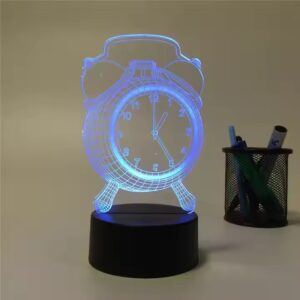 Modern 3D Acrylic LED Desk Lamp Bedroom RGB Multi-Color Warm Atmosphere Wholesale Engraved USB Cable Living Room Decoration - Image 3