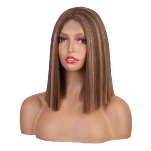 Bobhaircut Hair Tail Style Wig Women's Short Hair Mid-length Synthetic Wigs Lace Wigs for European American - Image 6