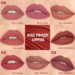 O.TWO.O High-Grade Matte Lip Stick Non-Stick Waterproof Long-Lasting Mineral Based Velvet Lip Makeup 4g Net Weight - Image 7