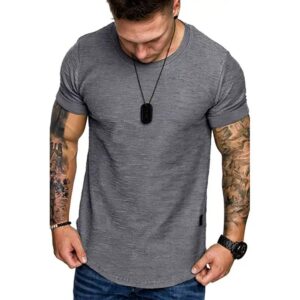 Quick Dry Short Sleeve T Shirt Gym Jerseys Fitness Shirt Trainer Running T-Shirt Men's Breathable Sportswear - Image 5