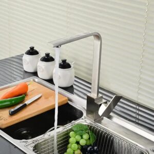 kitchen faucet stainless steel 304 water tap modern kichen kitchen taps brass matte black kitchen mixer sink faucets - Image 3