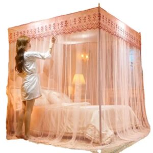 Luxury Royal Palace Canopy Mosquitero with Stand Bedding Netting Mosquito Nets for Adult King Size Home Bed - Image 2