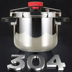 stainless steel Rotating open and close gas and induction use bottom Thicken pressure cooker - Image 3