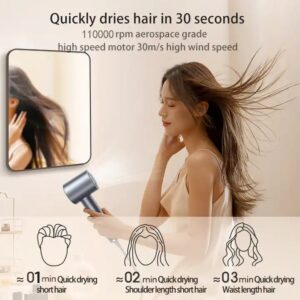 Professional Salon Light Weight High Speed Hair Blower Negative Ionic Turbo Hair Dryer - Image 6