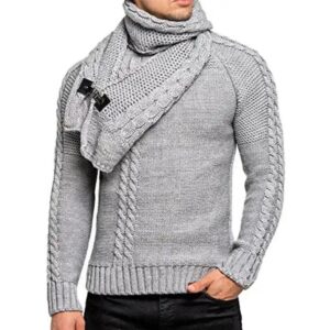 Winter New Arrivals 2024 Men Casual Warm Turtleneck Knitted Slim Full Sleeve Pullover Plus Size Sweater - Image 6