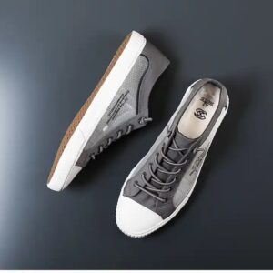Summer breathable netyarn upper vulcanized mesh sports sneakers walking comfortable fashionable casual canvas shoes for man - Image 7