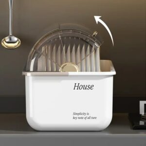 Wannuo portable tray plates knife and fork Storage Cabinet kitchen utensil Storage Box with lid - Image 4
