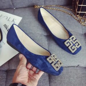 High quality size 33-43 dress shoes ladies comfortable drive pregnant shoes wide width suede flat shoes - Image 7