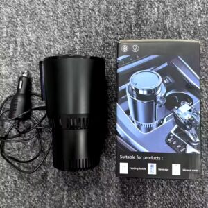 Auto Cooling and Heating Cup Holder, 2-in-1 Portable Smart Car Cup Drinks Holder for Water Coffee Milk with Display Temperature - Image 7