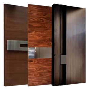 New Design And Hot Sale Custom Made Modern Wooden Pivot Entry Luxurious Doors with Factory Price - Image 7