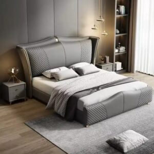 Luxury Modern Queen Size Bedroom Furniture Set Fully Assembled Adjustable Wooden Bed Morden Lingua Italiana Bedroom Furniture - Image 3