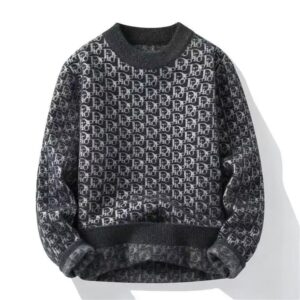 Autumn and winter wear cashmere thick sweater men 2023 new high quality crewneck sweater winter warm sweater base shirt - Image 4
