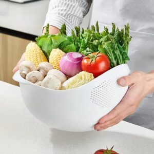 Rice Washing Strainer Filter Basket Colander Sieve Fruit Vegetable Bowl Drainer Cleaning Tools Kitchen Kit Gadgets Accessories - Image 3