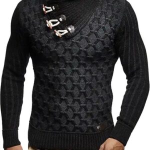 Autumn Winter Hot Selling 2024 Men Clothing Plus Size Turtleneck Long Sleeve Knitted Pullovers Soft Warm Basic Sweater - Image 4