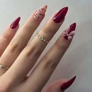 24 pcs nail art tips wholesale press on nails en gros false fake nails with glue - Image 3
