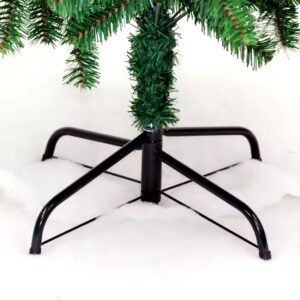Green PE +PVC mix flock artificial tree Christmas tree with warm white LED lights with controller christmas decorations - Image 6
