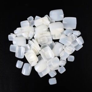 100Pcs Clear Natural False Toe Nails Tips Foot Tips Nail Art Decoration Full Cover False Toe Nails Tip - Image 6