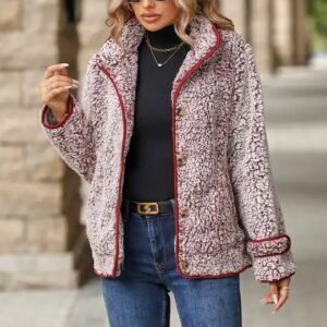 Urban Winter Collection Fashion Women Loose Jacket Ladies Solid Color Soft Zipper Fur Coats - Image 1
