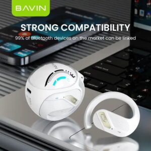 BAVIN wholesale custom logo 69 portable tws hifi true blue tooth 5.3 wireless earbuds earphones - Image 7